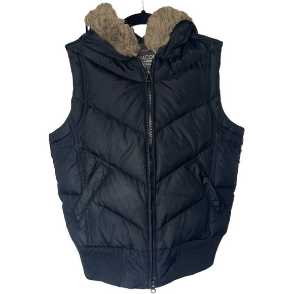 Jacob Connexion Hooded Puffer Vest - Picture 1 of 11